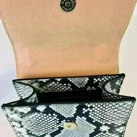 Anthropologie Jules Kae Snake Print Bag with Hearts. - Picture 8 of 8